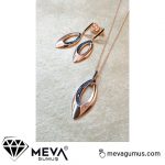 Elektra Model Kadın Gümüş Set 1